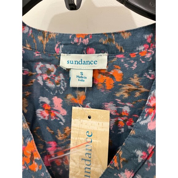 NWT Sundance Jeanie Ruffle Tunic Top Button Down Floral Print Ruffle SMALL - Picture 4 of 8